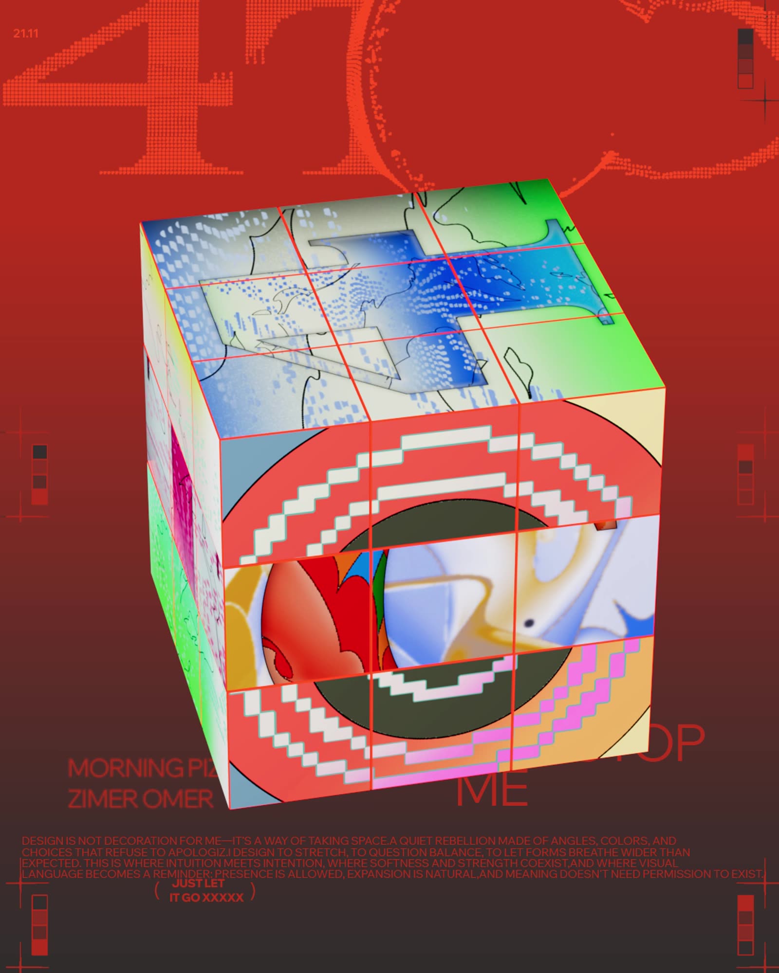 The Rubik's Cube piece