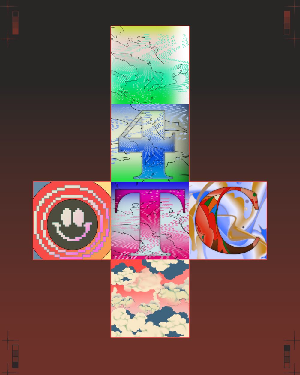 The cube's UV layout